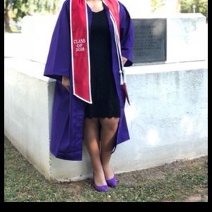 Black graduation dress